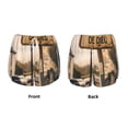 thumbnail image 3 of Yiaed Rustic French Signpost Print Women's Running Shorts with Liner 3 Zipper Pockets Elastic Workout Athletic Gym Yoga Shorts-Small, 3 of 7