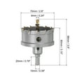 thumbnail image 2 of Uxcell Metal Hole Saw  Carbide Cutter 70mm / 2.8" Dia for Stainless Steel and Metal, 2 of 6