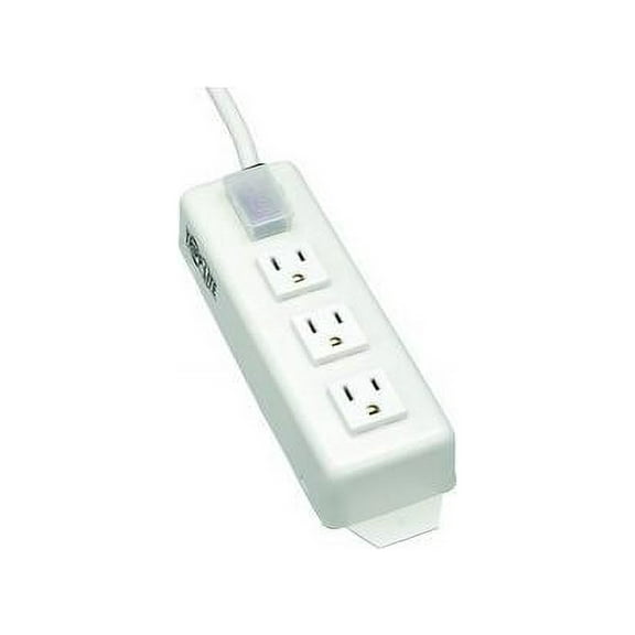 Tripp Lite Power Strip 120V 5-15R 3 Outlet Metal 6' Cord 5-15P - NEMA 5-15P - 3 NEMA 5-15R - 6ft