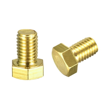 

Brass Hex Bolts 1/2-13x3/4 2 Pack Fully Thread Grade 4.8 Machine Screws