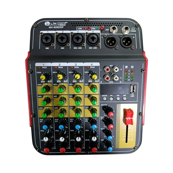 Mezcladora Pasiva SOUNDTRACK 6 Canales Bluetooth USB MP3