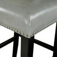 thumbnail image 6 of Home Square 2-Piece Furniture 30" Rubberwood Bar Stool Set in Gray, 6 of 9