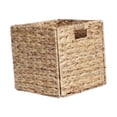 thumbnail image 1 of Cesta de almacenamiento plegable de cuadrada con asas para escritorio de oficina 30cmx30cmx30cm, 1 of 8