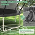 thumbnail image 6 of LHX Trampoline 14FT for Kids 12FT 16FT Outdoor Trampolines with Basketball Hoop, Safety Enclosure Net, Lights, Sprinklers, Socks, Recreational Heavy Duty Trampoline, 1400 LBS Loading, Easy to Install, 6 of 9