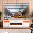 thumbnail image 4 of Waleaf Fireplace TV Stand with 36" Electric Fireplace for TVs Up to 90", 4 of 8