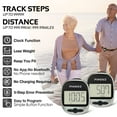 thumbnail image 4 of PINGKO Multi-Function Portable Outdoor Sport Pedometer Step/Distance/Calories/Counter - Black, 4 of 10