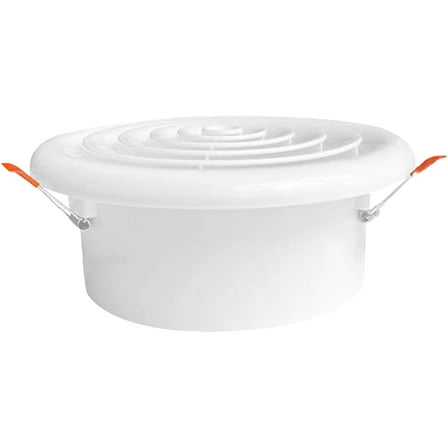COOLHOOD Adjustable Ceiling Air Vent Cover With Screen, ABS Round Diffuser Easy Installation For Home Ventilation Bathroom