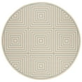 thumbnail image 5 of SAFAVIEH Beach House Arthur Geometric Indoor/Outdoor Area Rug, Cream/Aqua, 5'3" x 7'6", 5 of 10