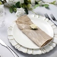 thumbnail image 5 of Balsa Circle 5 Pieces 20" x 20" Beige Crinkle Accordion Taffeta Table Napkins, 5 of 8