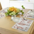 thumbnail image 4 of Ambesonne Anatomy Place Mats Set of 4, Biology Human Body Print, Standard Size, Coral and Grey, 4 of 6