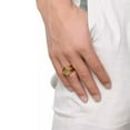thumbnail image 4 of EOEMY 16mm Silver/Gold/Black Rhombus Cut Ring Mens Stainless Steel Smooth Band Sz 8-12, 4 of 9