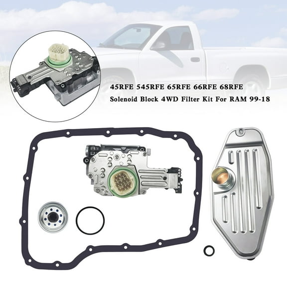 Restored 45RFE 545RFE 65RFE 66RFE 68RFE Solenoid Block 4WD Filter Kit For RAM 99-18 (Refurbished)