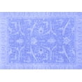 thumbnail image 1 of Ahgly Company Machine Washable Indoor Rectangle Oriental Blue Traditional Area Rugs, 7' x 10', 1 of 4
