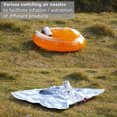 thumbnail image 2 of TFixol Portable Camping Air Pump with Power Bank, LED Light, and Multiple Nozzles, Orange & White, ABS Material, 3600mAh Battery, Fast Inflation/Deflation, Compact Design for Outdoor Adventures, 2 of 7