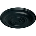 thumbnail image 3 of Ekena Millwork 18"OD x 1 1/2"P Niobe Ceiling Medallion (Fits Canopies up to 8 5/8"), Hand-Painted Night Shade, 3 of 5