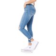 thumbnail image 3 of WallFlower Women's Flirty Curvy Skinny High-Rise Insta Stretch Juniors Jeans (Standard and Plus), 3 of 5