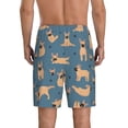 thumbnail image 3 of Fotbe French Bulldog Yoga Pajama Shorts for Men, Men's Pajama Bottoms, Sleepwear,Short Pajama Pants-, 3 of 9