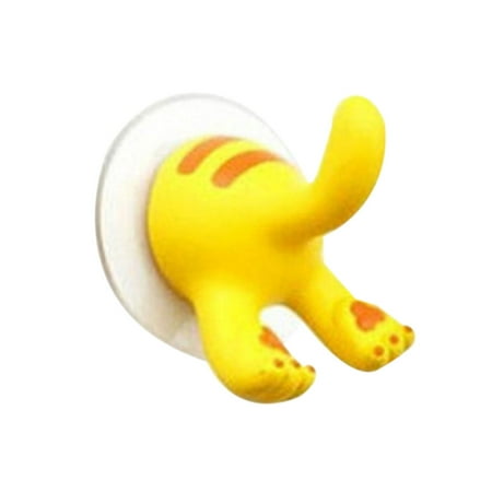 

DIYOO Cartoon Animal Tail Shape Sucker Kitchen Bathroom Wall Hook Suction Cup