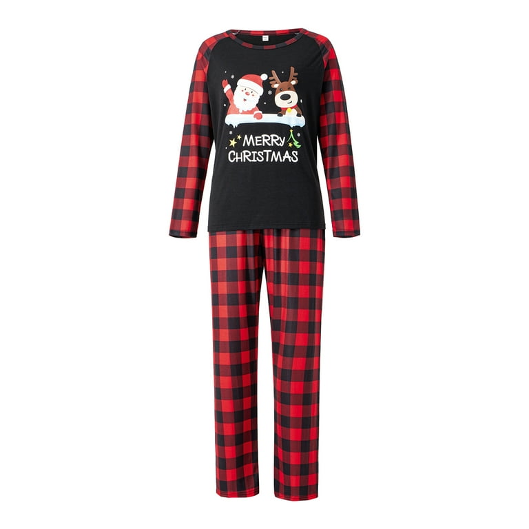 AMILIEe Matching Family Christmas Pajamas,Adult Kids Sleepwear Nightwear  Loungewear Pyjama Sets 