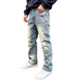 thumbnail image 6 of HOMADLES Men's Loose Fit Jeans Straight Leg Stretch Soft Casual Pants Side Pocket Fashion Pants Blue Size XL, 6 of 8