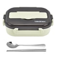 thumbnail image 3 of Stainless Steel Lunch Box, Insulated Bento Box Portable Compartment Multipurpose Food Grade  For Camping For School Green, 3 of 8