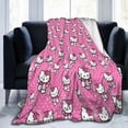 thumbnail image 7 of Hello Kitty Fleece Blanket Super Soft Cozy Throw Blanket 60"X50", Lightweight Fuzzy Comfy Flannel Blanket Warm Plush Throw Blankets For Couch, Sofa, Bed, 7 of 7