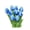 Blue, variant on 9pc Light Blue Artificial Tulips Flowers 13 Inch, PU Faux Tulips Fake Floral Stem for Spring Decor, Lifelike Centerpiece for Kitchen Island Dining Table, Mother’s Day Easter Valentine’s Day Gift