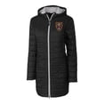 thumbnail image 2 of Women's Cutter & Buck  Black Real Salt Lake Rainier PrimaLoft- Eco Insulated Hooded Full-Zip Long Coat, 2 of 3