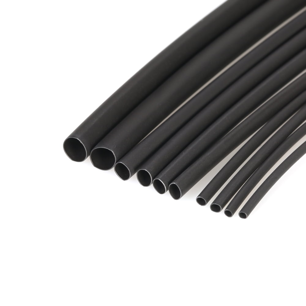 Various Sizes & Lengths Black Heat Shrink Tube Sleeving Car Wire Wrap Heatshrink 