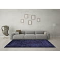 thumbnail image 3 of Ahgly Company Machine Washable Indoor Rectangle Persian Blue Traditional Area Rugs, 2' x 3', 3 of 4