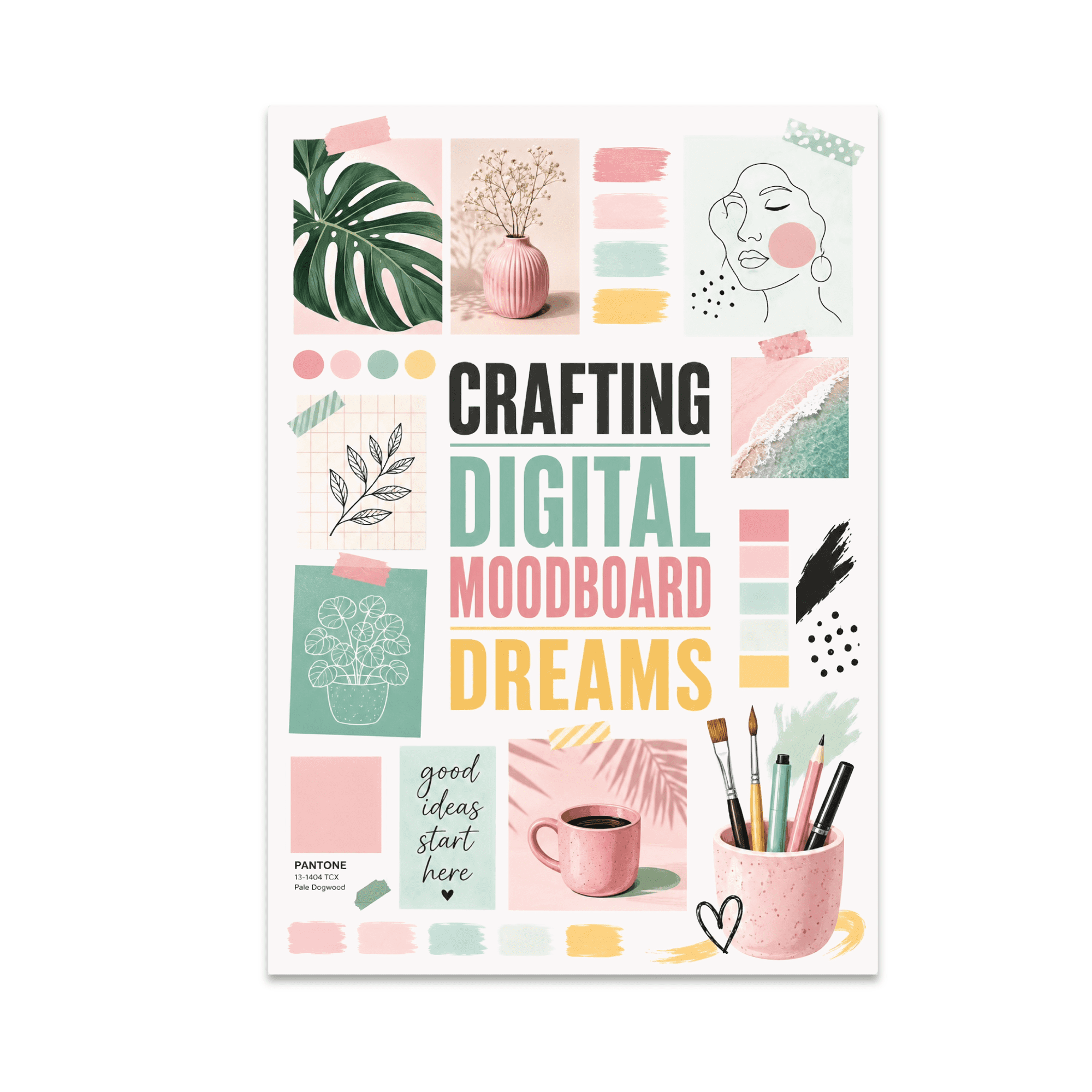 Crafting Digital Moodboard Dreams - Design Enthusiast - 13x19 Poster Print
