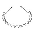 thumbnail image 1 of Hfzrzfh Diadema De Metal Para Hombres Y Mujeres - Diadema De Primavera Ondulada Negra Unisex Accesorio Ideal Para Deportes Al Aire Libre Diadema Elástica Antideslizante Simple Para Cada Actividad, 1 of 1