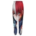 thumbnail image 5 of Todoroki Shoto My Hero Academia Womens Sweatpants Joggers Pants Trousers Casual 3D Printing Fashion Sweatpants With Drawstring Closed Bottom Active Sports Track Pants, 5 of 7
