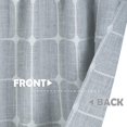 thumbnail image 4 of Kitchen Curtains 24 Inch Cafe Curtain Tiers, Light Filtering Linen Textured Short Curtains for Bathroom, Semi Sheer Farmhouse Small Window Curtain Rod Pocket 2 Panels (Light Gray), 4 of 5