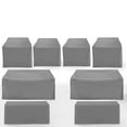 thumbnail image 2 of Crosley Furniture Covers 8-Piece Traditional Vinyl Sofa Cover Set in Gray, 2 of 2