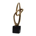thumbnail image 3 of Estatua de anillo circular de resina, figura artística, regalo para la colección de decoración del hogar, adorno de mesa, escultura para escritorio de Estilo B, 3 of 10
