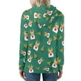 thumbnail image 2 of Renewold Xmas Trees Reindeer Sweatshirt Zipper Hoodies with Pockets Y2K Hooded Green Streetwear Size 4XL Loose Christmas Jacket Walking Jogging Sweatsuit, 2 of 6