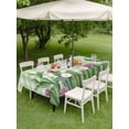 thumbnail image 4 of Outdoor Tablecloth with Umbrella Hole for Patio/Picnic/Party/Camping, Green Cactus Tropical Waterproof Table Cloth Rectangle Table Cover Washable, Sage Green Buffalo Plaid Summer (60"x 102"), 4 of 8