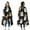 Black Halloween Ghosts-2, variant on Wearable Blanket,Black Halloween Ghosts and Bats Hooded Wearable Flannel Blanket for Adults & Teens,Winter Poncho Shawl Wrap Cape Cozy Anti-Pill,50"x60"