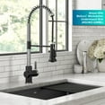 thumbnail image 4 of KRAUS Britt Commercial Style Pull-Down Single Handle Kitchen Faucet in Spot-Free Stainless Steel/Matte Black, 4 of 16
