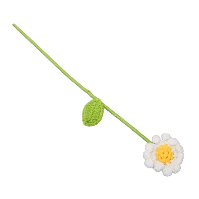 Flor de margarita tejida, flores de margarita tejidas a crochet Hermosa flor de crochet Flor tejida a mano Características mejoradas