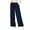 5487-DARKBLUE, variant on SWQZVT Womens Pants Waffle Wide Leg Casual Pants for Women Drawstring Workout Comfy Lounge Pants Grey with Pockets M