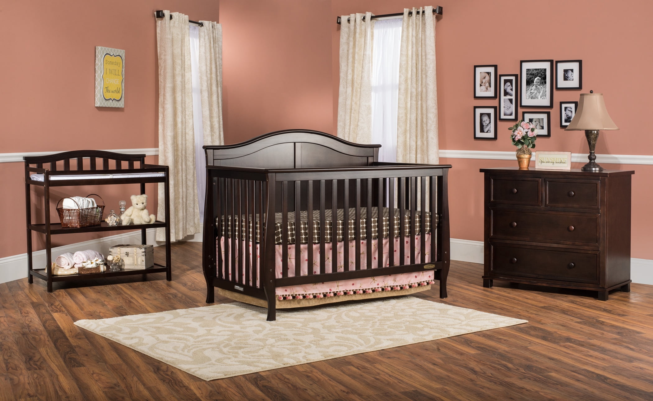 Forever Eclectic Arch Top Changing Table, Jamocha