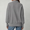 thumbnail image 7 of DISKEBUISS Women's Ribbed Full Zip Up Jacket Stand Collar Long Sleeve Sweatshirt Coat with Thumb Holes & Pockets for Fall Winter, 7 of 7