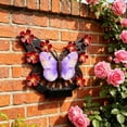 thumbnail image 5 of AuroraX Outdoor Solar Lights for Yard Decorative Solar Butterfly Wall Light Metal LED Waterproof Garden Outdoor Wall Decor Light Red, 5 of 7