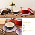 thumbnail image 6 of SKYSONIC Vintage Lavender Pot Holders Trivets, 2 Pcs Heat Resistant Trivets,Summer Flower Cotton Thread Weave Mats for Hot Pads Pans Pot Bowl Teapot for Kitchen Decor, 6 of 7