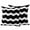 Black, variant on Outdoor Waterproof Pillow Covers Black and White Wave Stripe Decorative Throw Pillow Protectors,Pillowcase Cushion Cases for Patio Sofa Garden Couch,16x16in,Pack of 2