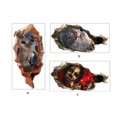 thumbnail image 4 of Matsuzay Horror Zombie Halloween pegatinas de pared decoración del hogar calcomanías de monstruo autoadhesivo papel tapiz para ventana Kits de decoración para fiestas KM311, 4 of 6