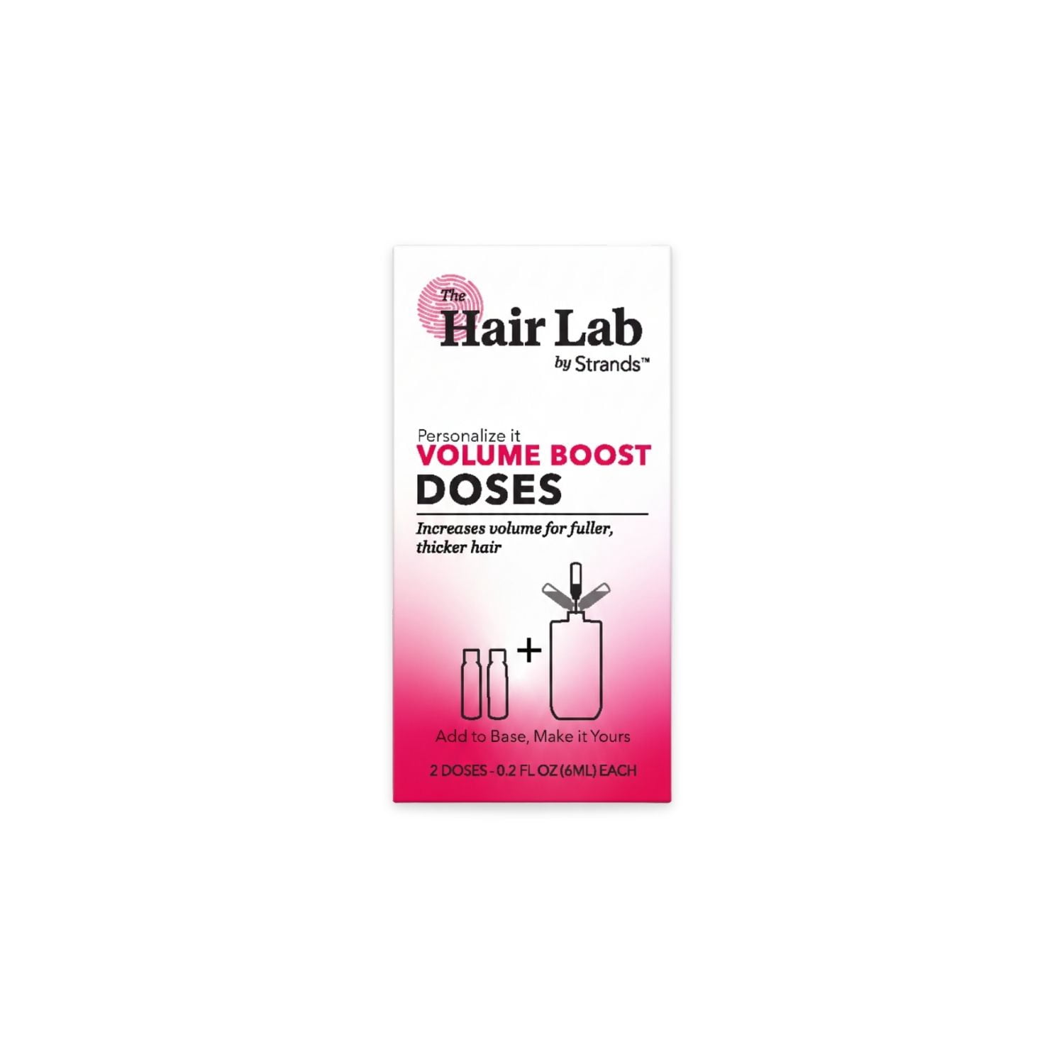 (2 pack) The Hair Lab Volume Boost Dose Set with Pea Peptide to Thicken Hair, 2 x 0.2 fl oz
