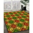 thumbnail image 3 of Ahgly Company Machine Washable Indoor Rectangle Transitional Saffron Red Area Rugs, 7' x 10', 3 of 7